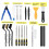 3D Printer Nozzle Cleaning Model Tools Kit 3D Printing Tools Hobby Building Tools Kit for 3D Print Removing Finishing 2