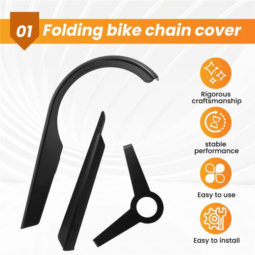 Bicycle Chain Cover 48-52T Universal Bicycle Chain Guard Bicycle Chain Shell Protector Standard 1