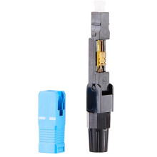 10pcs SC UPC Fiber Optic Quick Connector Single Mode Embedded SC Fiber Optic Fast Connectors Adapter for CATV Network