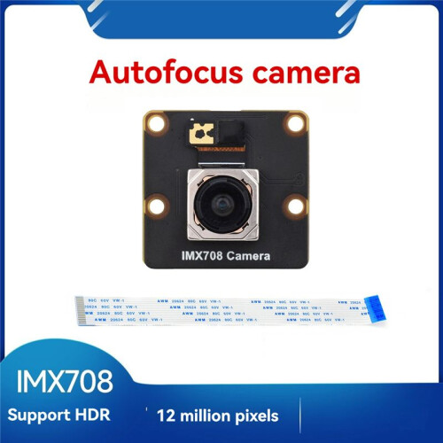 For Raspberry Pi Camera 12MP IMX708 Autofocus Camera Support HDR 120 FOV for Raspberry Pi 5 4B 3B+ 3B Zero 1