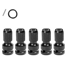Adaptateur de mandrins de perceuse à douille, 5 pièces, 1/2-1