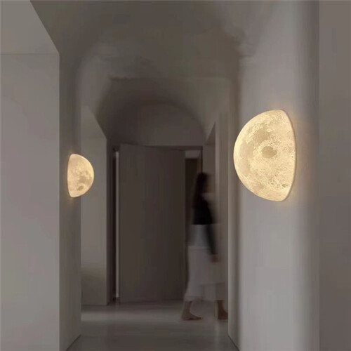 Half Circle Lunar Ceiling Light, Half Circle Wall Light, Hallway Staircase, Bedroom, Bedside, Dining Room, Wall Light 2