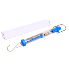 Blue Metal Plastic Spring Scale Dynamometer For Lab School-20N
