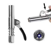 Extra Long Grease Gun Coupler 2 Pack, 10000 PSI Pressure Accessory for Recessed Fittings
