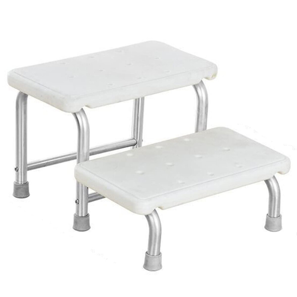 Bathroom Step Stool for Elderly, NonSlip TwoLayer Bathtub Step Up Bench, WaterResistant EasyClean Design