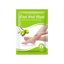 Exfoliating Foot Mask Socks for Dry Cracked Feet, Moisturizing Peel for Dead Skin, Softening Treatment Gift Set (White, One Size)