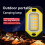 Portable LED Work Light with Double Magnets Adjustable Rechargeable Flashlight for Charging Mobile Yellow 8