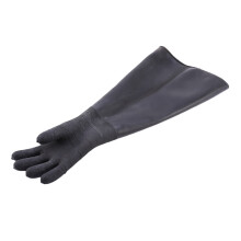 4X Rubber Black Sandblaster Gloves Stripe Abrasive Sand Blasting Gloves for Blasting Cabinet 65X30cm