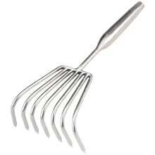Beach Sand Rake Stainless Steel Sand Sifter for Shell Collecting and Oyster Gathering