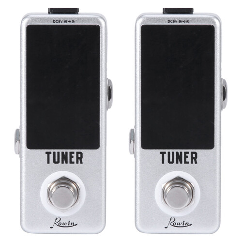 2X Rowin High Precision Guitar Chromatic Tuner Pedal Ture Bypass