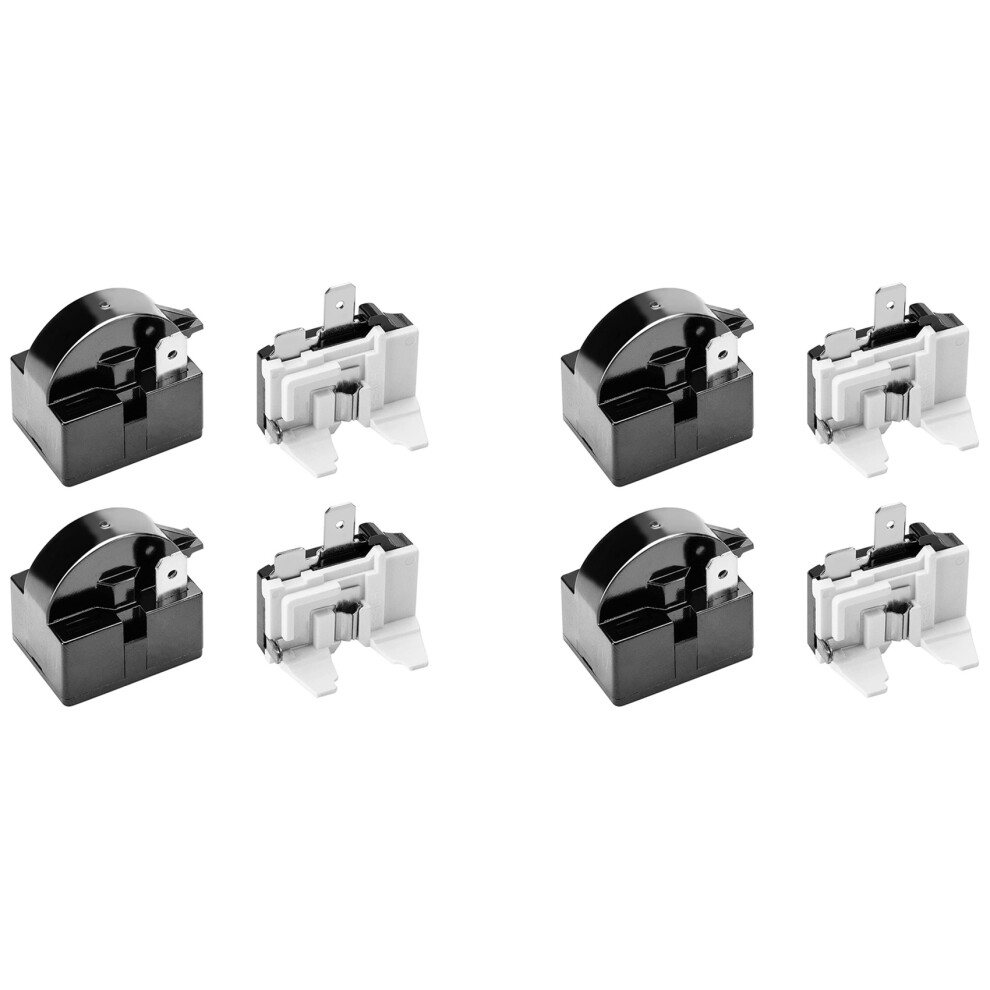 2X 1 Pin Qp2-4.7 Ptc Relay,1 Pin Refrigerator Relay And 6750C-0005P Refrigerator Overload Protector White 6032890581011