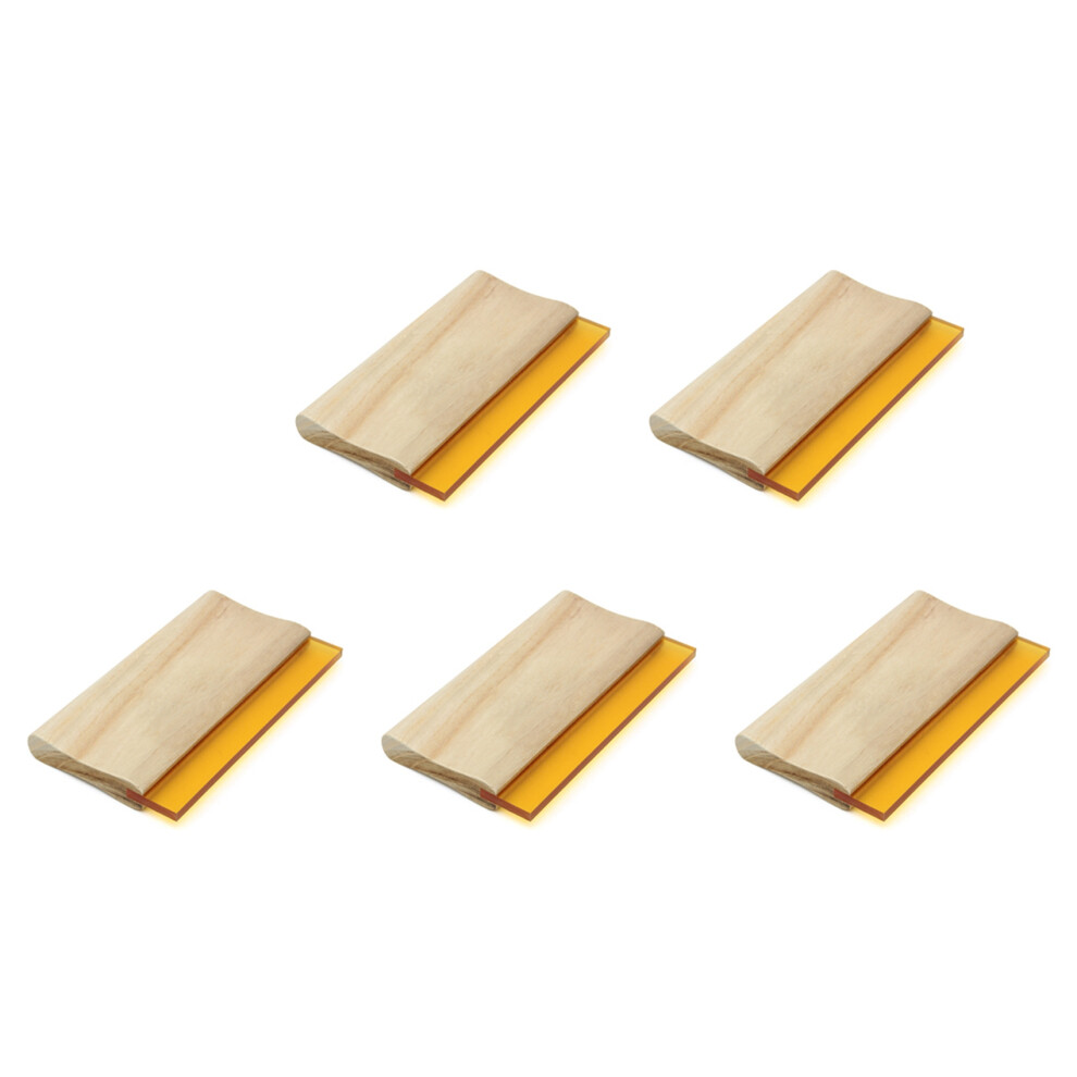 Brecantia 5X 8 Inch Silk Screen Printing Press Squeegee Single 70 Durometer Ink Scraper Tools