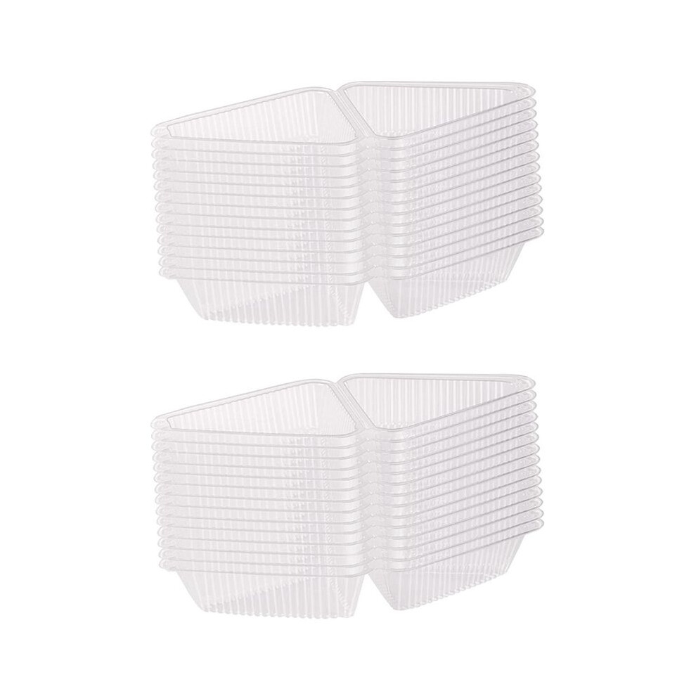 200Pcs Triangle Cheesecake Boxes Slice Cake Box Triangle Pie Holders Cake Boxes For Bakery Party Wedding Brecantia