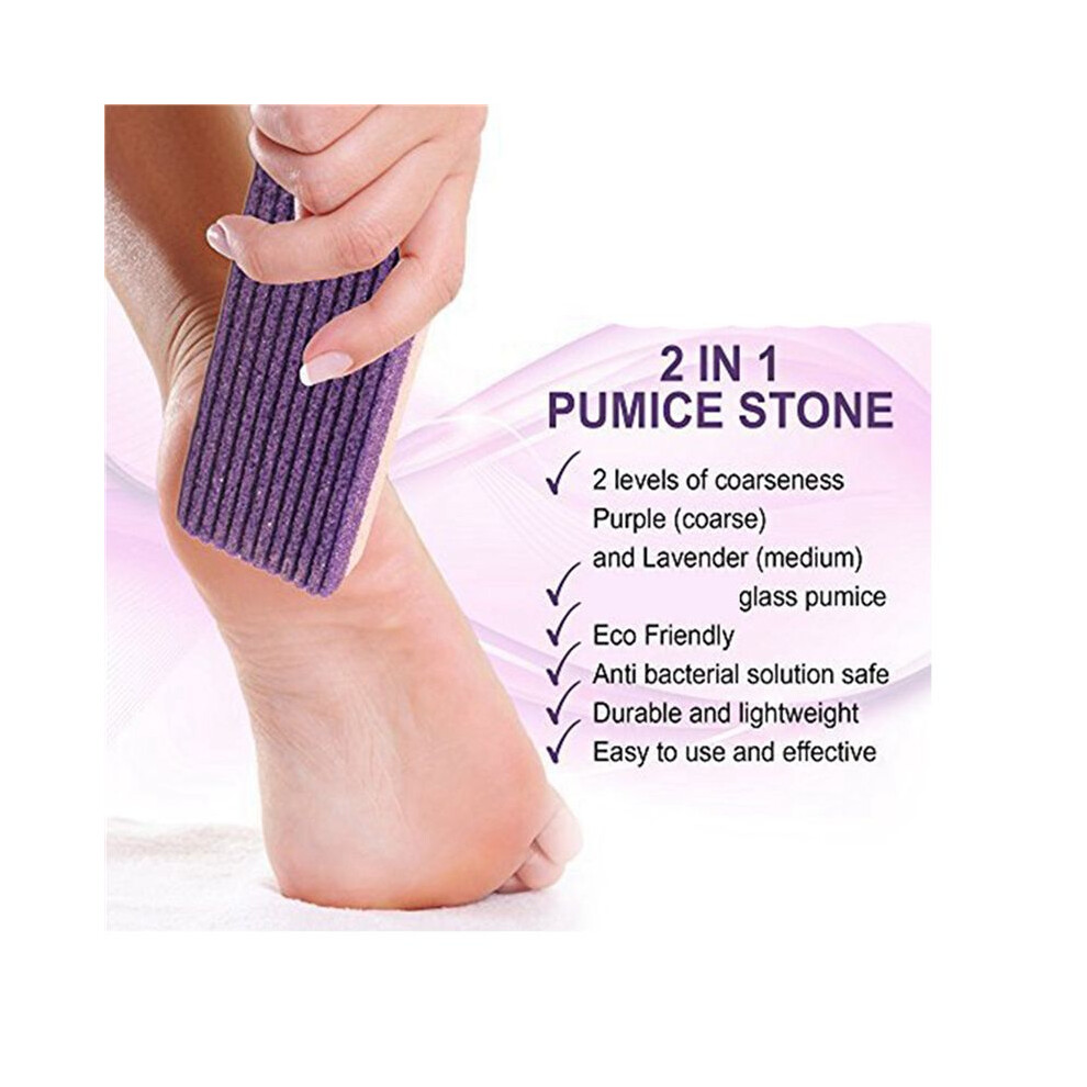 Brecantia 12Pcs Foot Pumice Sponge Stone Pedicure For Foot Callus Exfoliate Hard Skin Remove Pedicure Scrubber