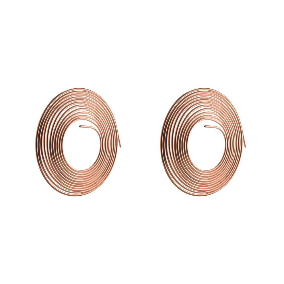 2Pcs 25Ft 7.62M Tube Nuts Car Roll Tube Coil Of 1/4 Inch Od Copper Nickel Brake Pipe Hose Piping Tube Tubing 6032898165206