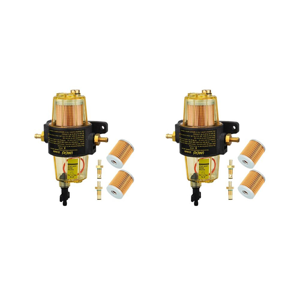 6Pcs Uf-10K Fuel Filter Fuel Water Separator Assembly Fuel Filter Assembly For Mercury Outboard 6032154286560