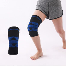 Knee Brace for Knee Pain Relief, Breathable Compression Support for Running and Workout (BDBlack+BlueM)