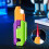 Windproof Refillable Butane Lighter with Adjustable Flame Control, Foldable Design for Outdoor Camping (Color 1) 1