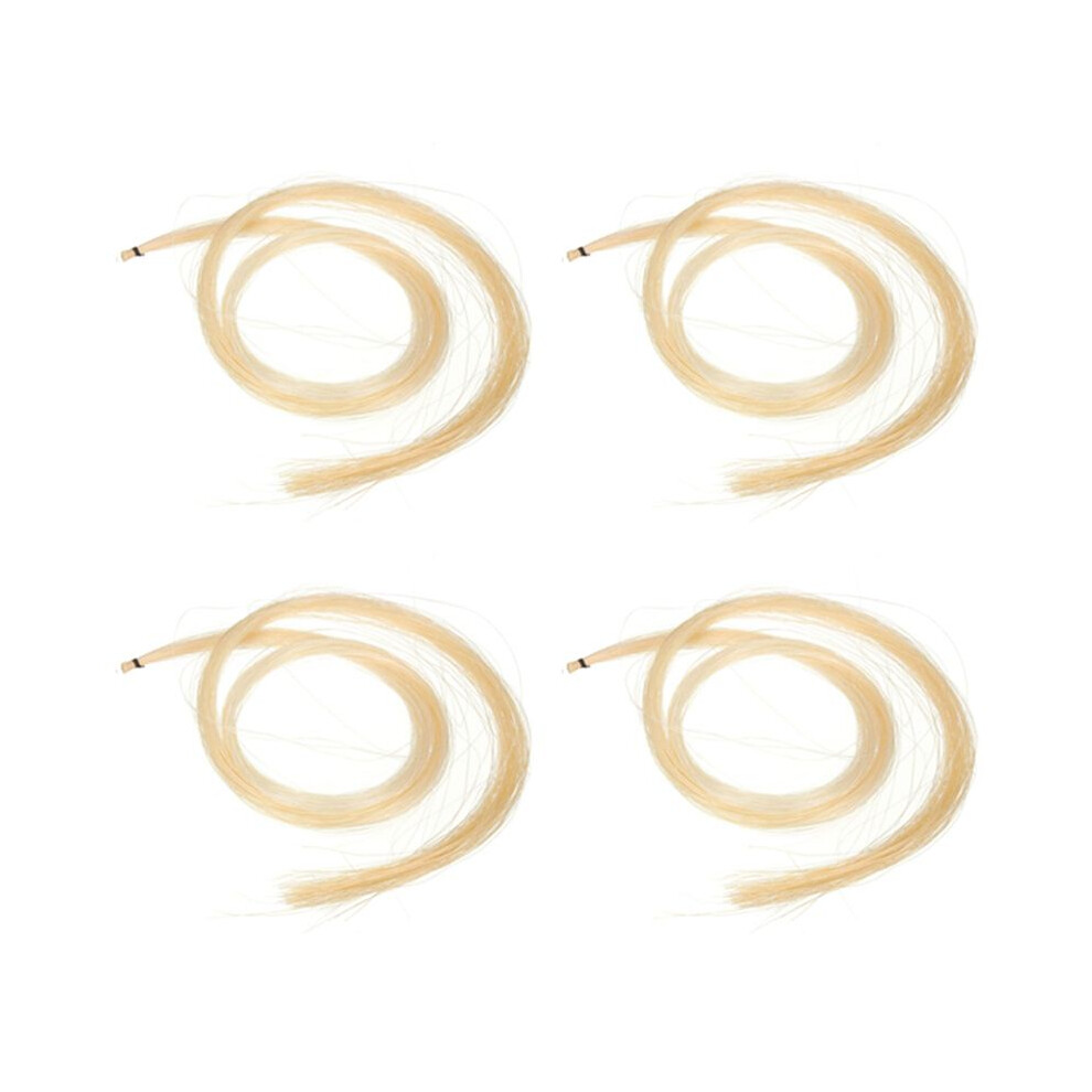 4Pcs Hank 31-31.5 Inch Genuine Mongolian Horse Hair For Violin, Viola, Cello, Bass Bow,Photo Color 6032218118387