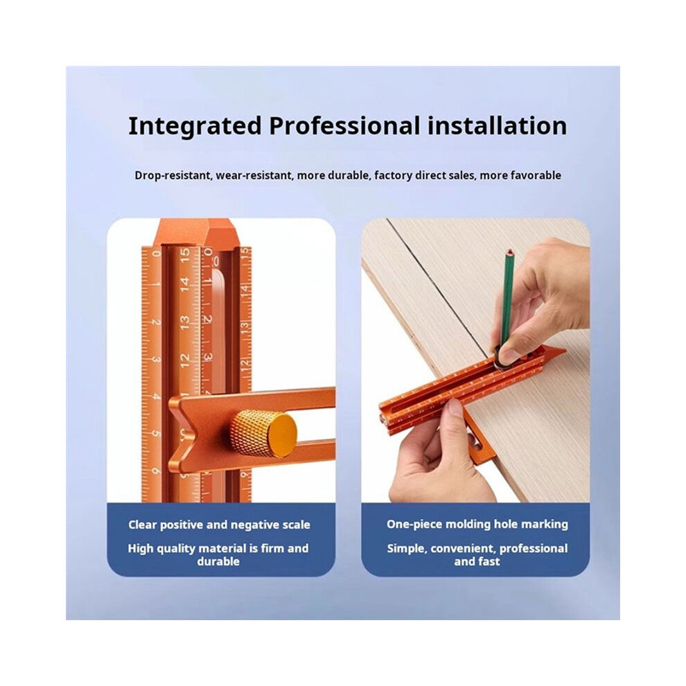Woodworker Multifunctional Ruler Ceiling Leveling Cabinet Door Installation And Positioning Contour Taking Shape Scribe 6033013502531