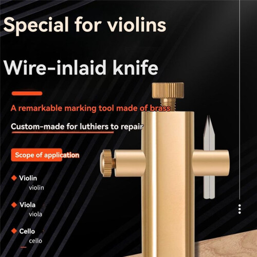 Violin Making Tools Brass Purfling Inlay  Maker Tool, Luthier Tool Musical Instrument Accessories 2