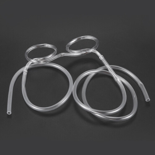 3X Glasses Shape Straw to Drink - Clear