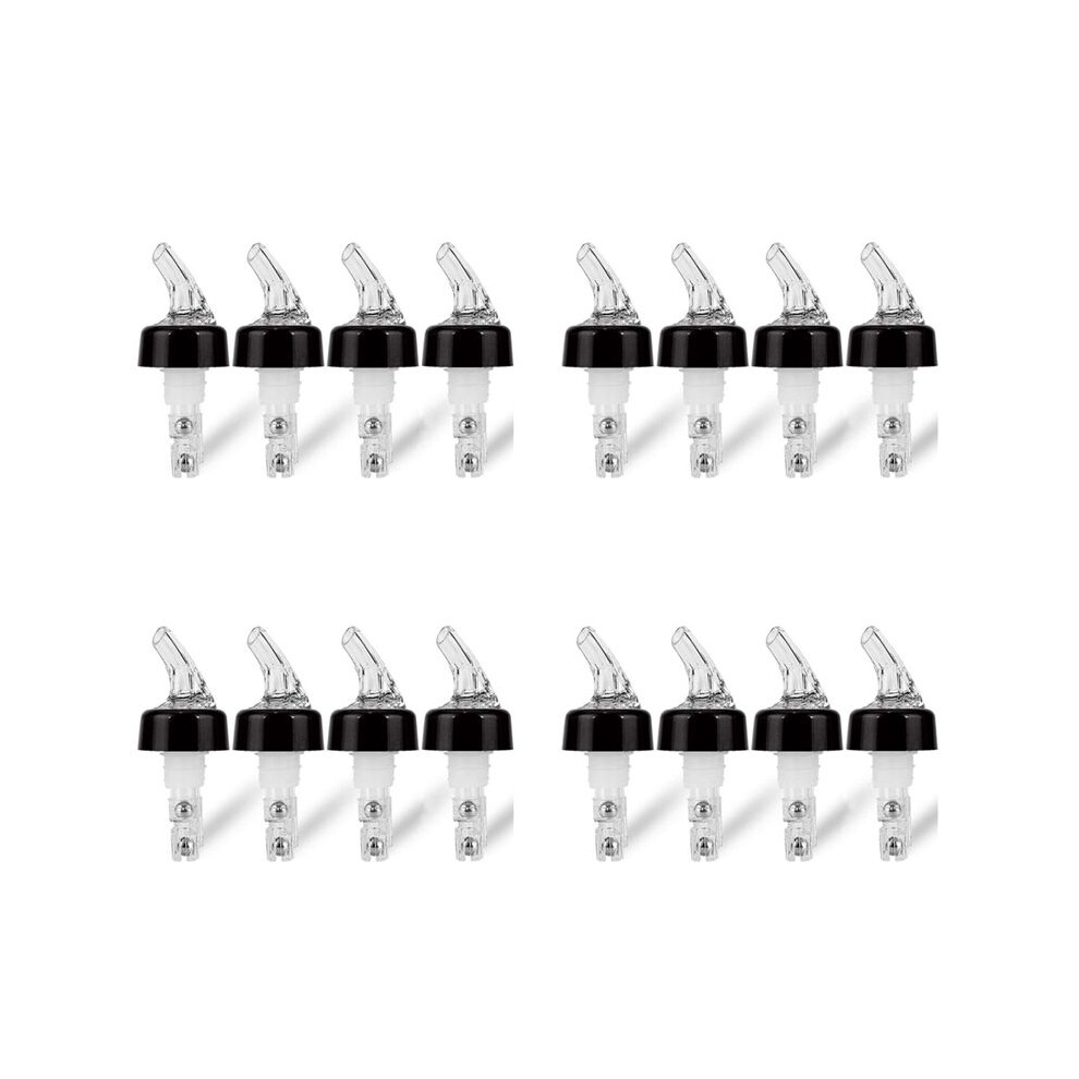 Brecantia 16 Pcs 1Oz Automatic Measured Bottle Pourer - Spirit Measure Pourer Drinks Wine Cocktail Dispenser Home Bar Tools