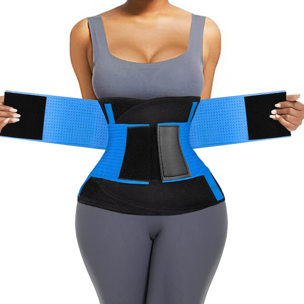 Blue Back Brace For Lower Back Pain Relief, Adjustable Lumbar Support Belt With 360 Stabilization, Breathable Fit For Work And Exercise,