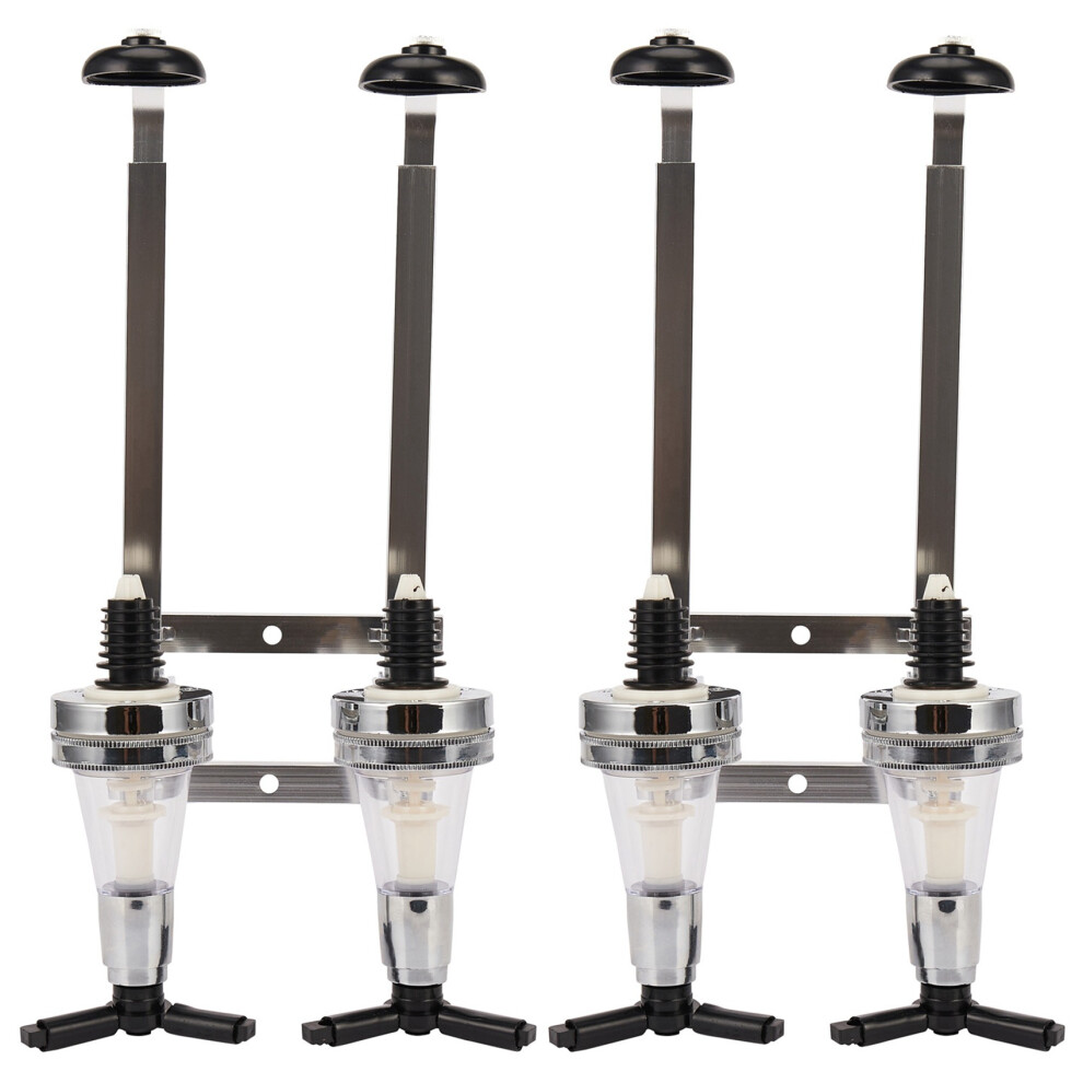 4 Bottles Wine Alcohol Shot Dispenser Pourer Rack Liquor Drinks Wall Bar Mounted 6032614864246