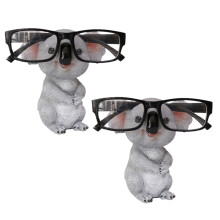 2X Figurki Koala Statuetki ZwierząT ŻYwiczne Okulary Stojak OłóWek Uchwyt na Okulary PrzeciwsłOneczne Pojemnik Pulpit A