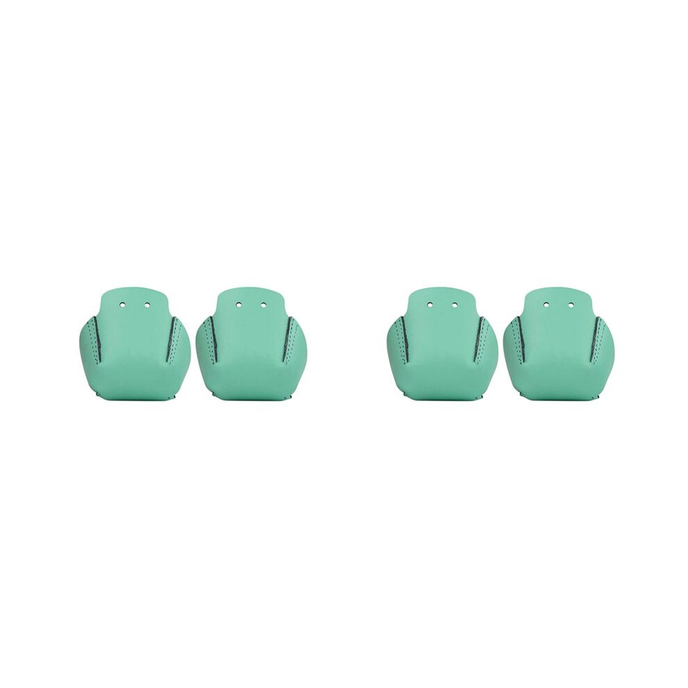 2 Pair Roller Skates Toe Cap Guards Protectors Pu Roller Skate Cap With 4 Holes Toe Cap Guard Protectors Green 6033107823153