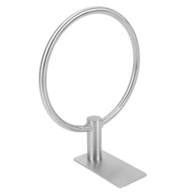2X Towel Ring/Hand Towel Holder - Self Adhesive Round Towel Rack Hand Towel Bar for Bathroom, Stainless Steel Silver