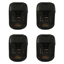 4X 20V to 18V Battery Conversion Dm18M Li-Ion Charger Tool Adapter for Bl1830 Bl1850 Batteries