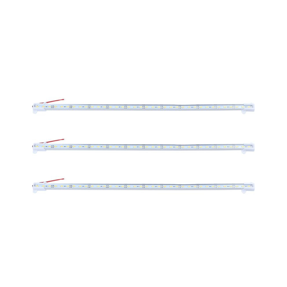 3X 50Cm 12V 36 Led 5050 Smd Hard Strip Bar Aluminum Rigid Warm Light/White 6031540438347