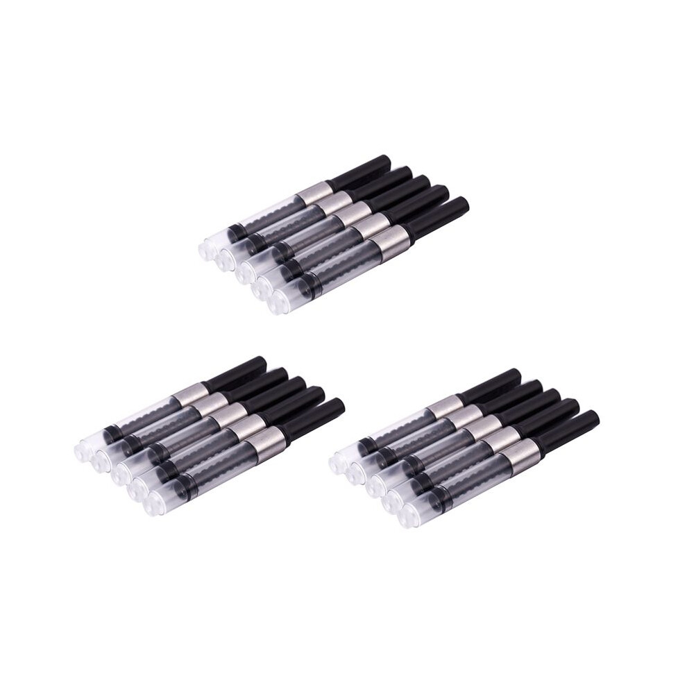 Jinhao 15Pcs Fountain Pen Ink Converter Ink Reservoir New Suitable For All Types Black 4713502624891