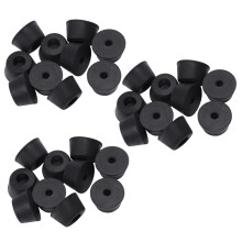 30 Pcs 21 x 12 mm Conique Encastré Pied Pieds Tampon En Caoutchouc Matériel: Caoutchouc