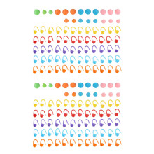 120 Pieces Knitting Crochet Locking Stitch Markers Mix Color and 40 Pieces 2 Sizes Knitting Needles Point Protectors