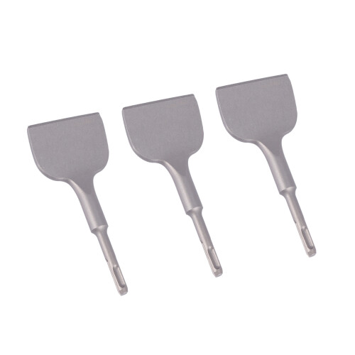 3X Sds  Shank 3-in Wide Electric Hammer Chisel Angled Heavy Duty Bent Tile Chisel