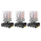 3X MK2P-I Clear Shell DPDT AC220V Coil Power Relay Socket Base 1
