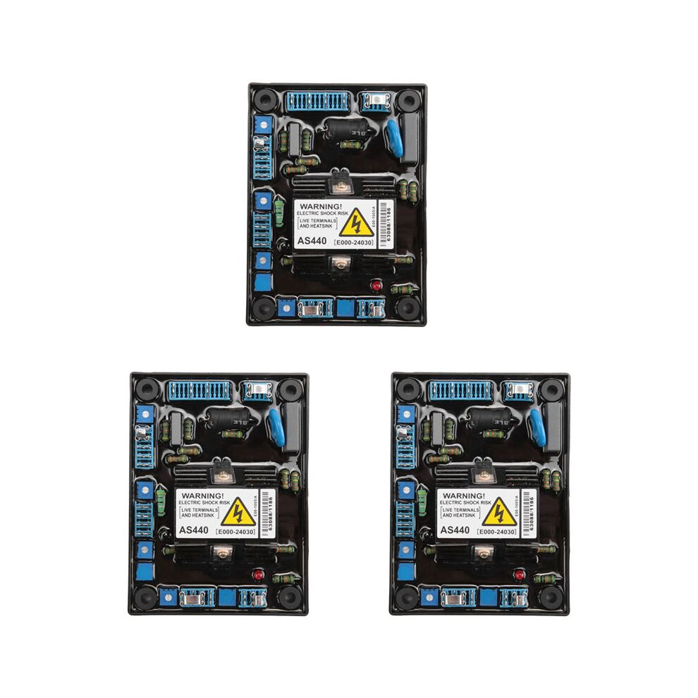3X As440 Generator Automatic Voltage Regulator Input Ac 190-264V 4A Engine Avr Voltage Regulator Generator Accessories 6031055290706