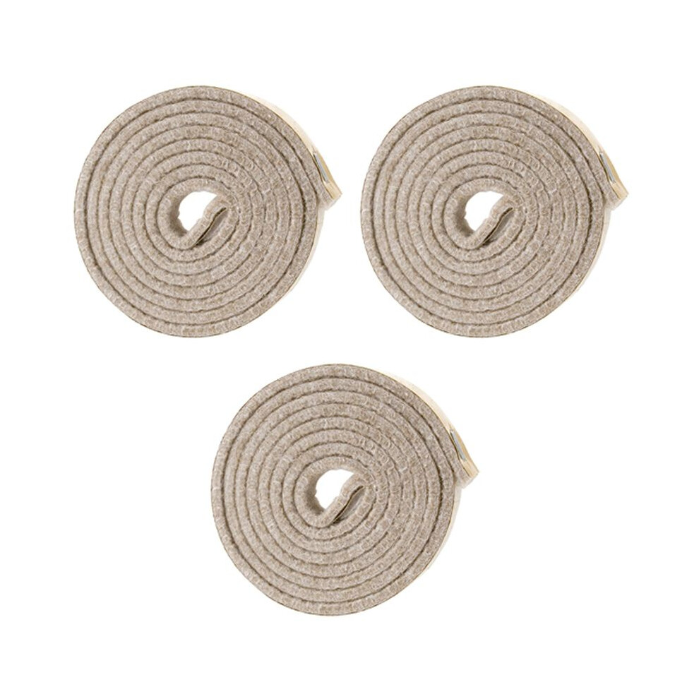 3X Self-Stick Heavy Duty Strip Roll For Hard Surfaces (1/2 Inch X 60 Inch), Creamy-White 6032296785099