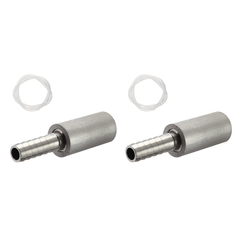 2X 0.5 Micrometre Diffusion Stone Stainless Steel Aeration Stone Carbonating Stone For Homebrew Wine Beer Soda Air Stone 6033009999475