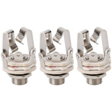 3X Buchse 6,5 Kanal Audio Kabel Anschlussstecker Buchse mit Schalter Stereo 6,5 Buchse für Gitarre