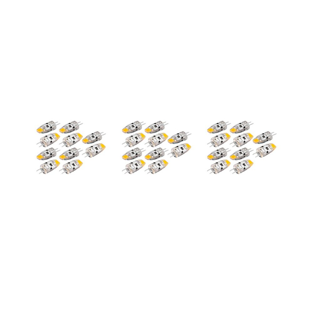 30X G4 Led Bulb 12V Cob Led G4 Bulb 1.5W 360 Angle To Replace 15W Halogen Lamp (Warm ) White 6031926617687