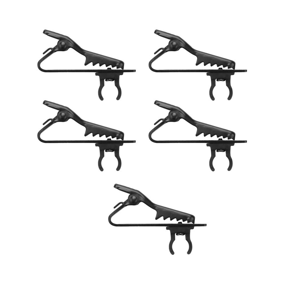 5Pcs Microphone Iron Clip Tie C-Type Mic Lapel Microphone Accessories For Collar Clips For Condenser Microphones 4713458229331