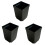 300PCS Plant Disposable Flower Pot Small Black Square Cutting Seedling Plastic Square Pot 1