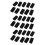 Plastic Rectangle Tube Inserts End Blanking Cap 25X50mm 30 Pcs Black 1