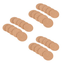 Juego de 30 Corcho Posavasos de Bar - Absorbente Y Reutilizable - 90 mm, 5 mm de Espesor