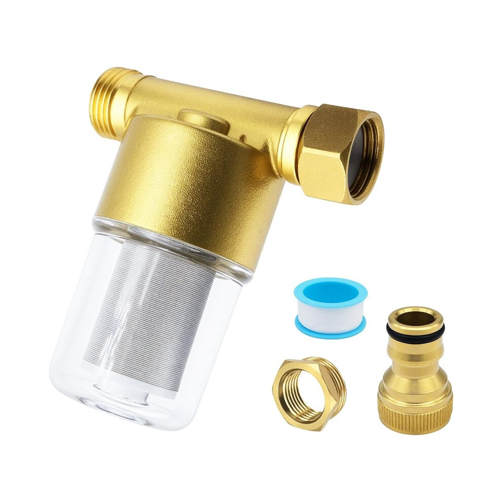 40- Reusable Brass Inline Sediment Filter - Universal Fit For Washing Machine, Shower, Garden Hose & Well Water 6032189819900