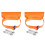 2X Support Monté Sur Cylindre Support de Bouteille de Gaz Support de Bouteille de Gaz ABS Durable, Orange 2